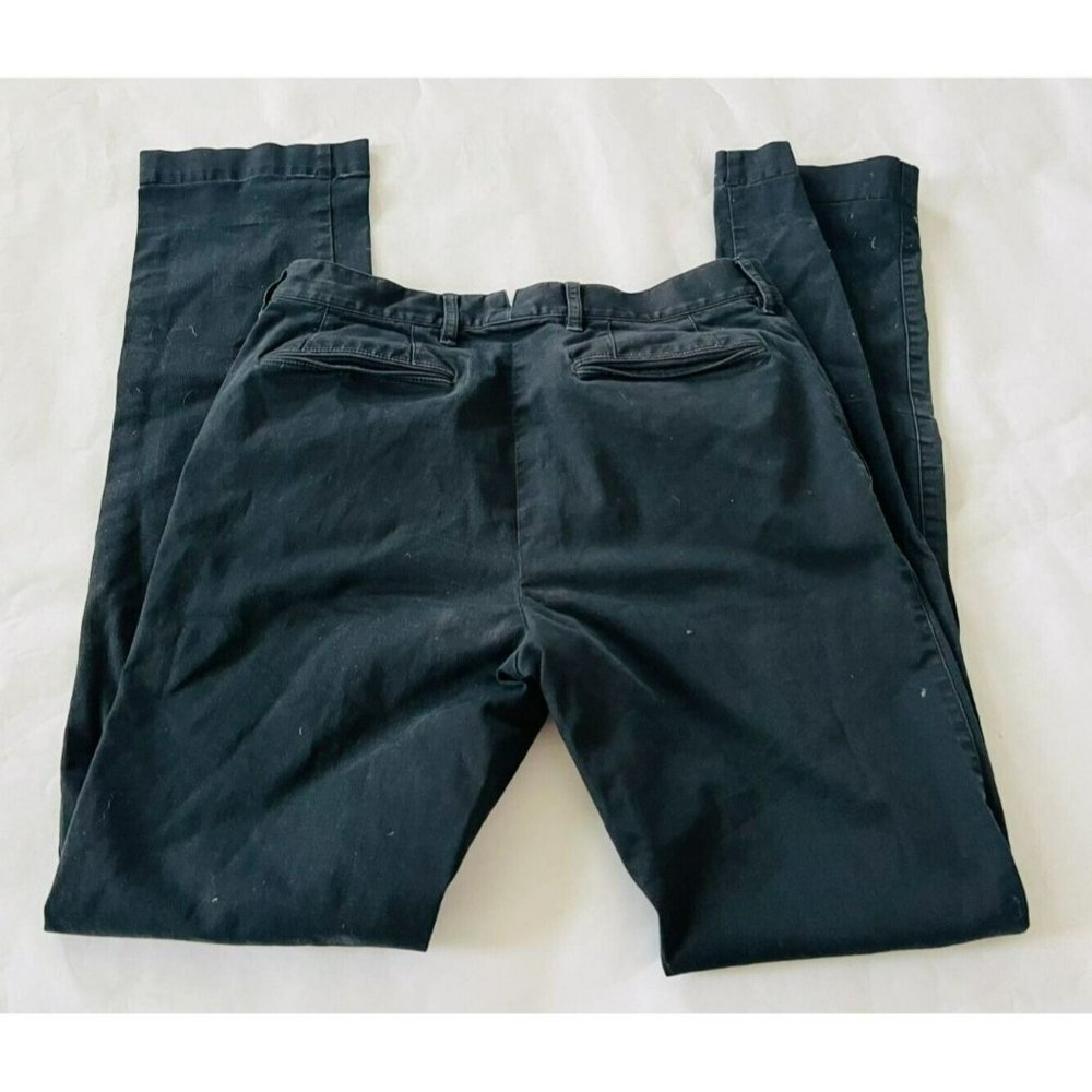 Mackintosh Philosophy Black Pants Regular Fit Straight Leg Mid Rise Size 30 - Picture 2 of 6